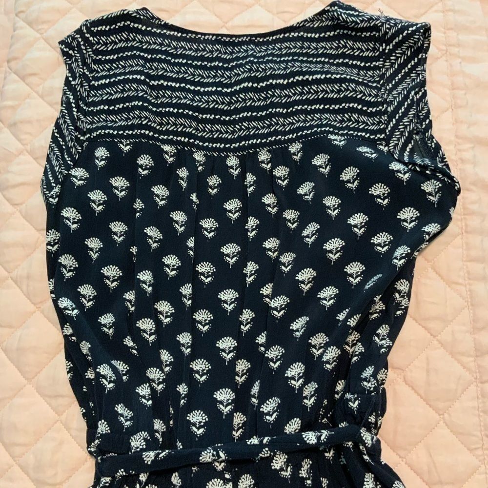 Loft black and white romper with buttons size M - Picture 6 of 7